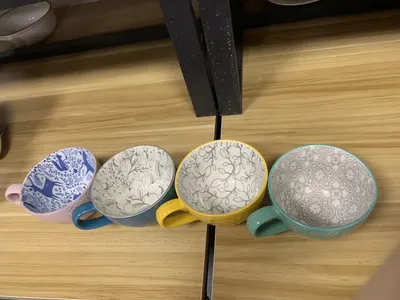 Ceramic Embossed Breakfast Bowl