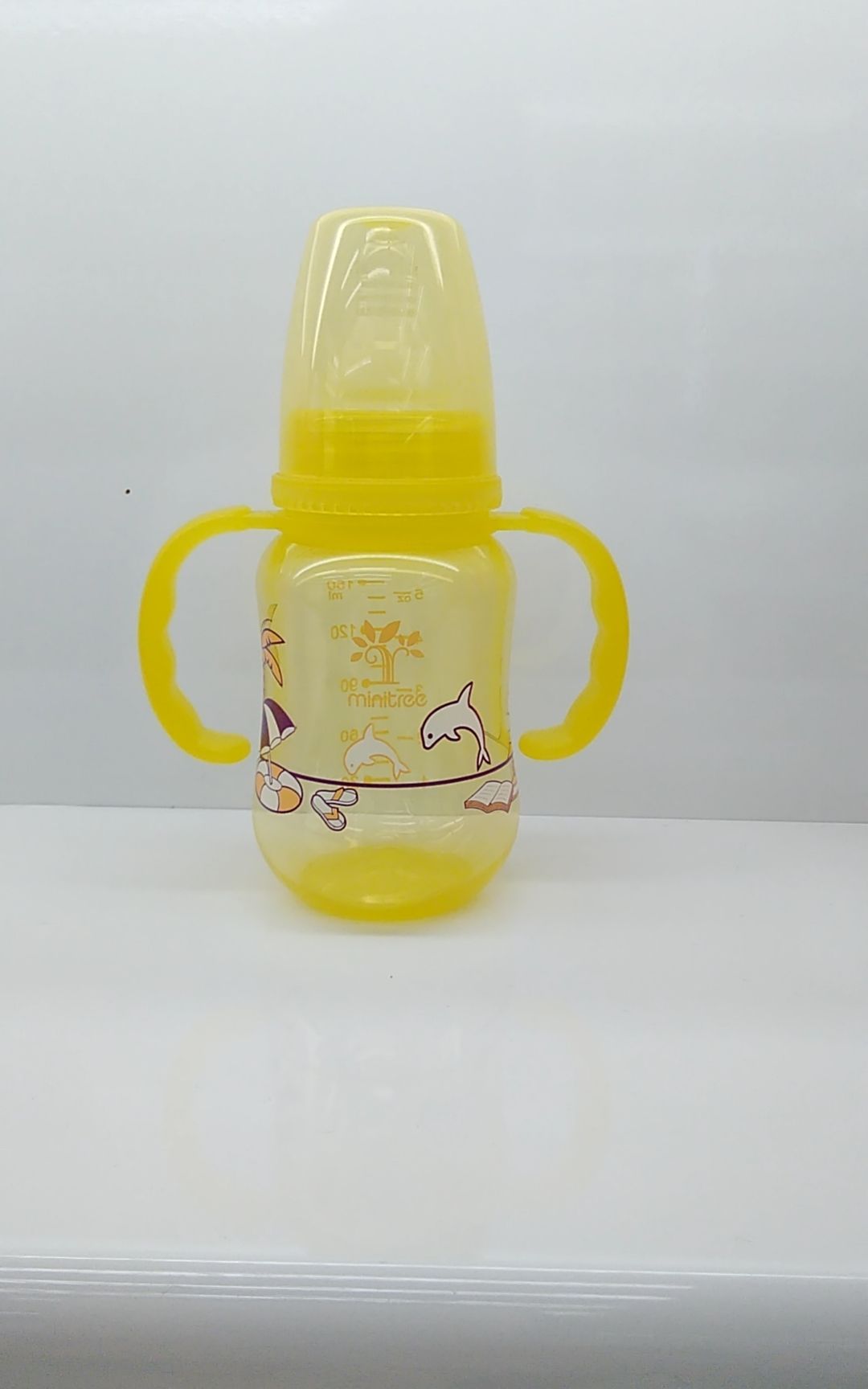 minitree 150ml children's baby bottle, yellow baby bottle, factory direct sales pic 1