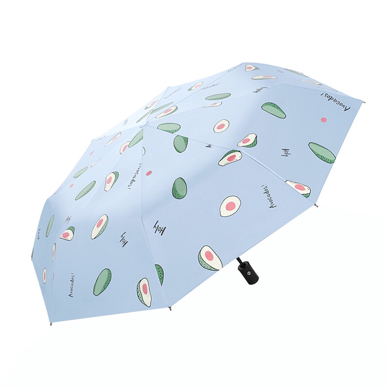 新款果趣遮阳伞水果系列全自动晴雨伞黑胶防紫外线防晒伞折叠伞图