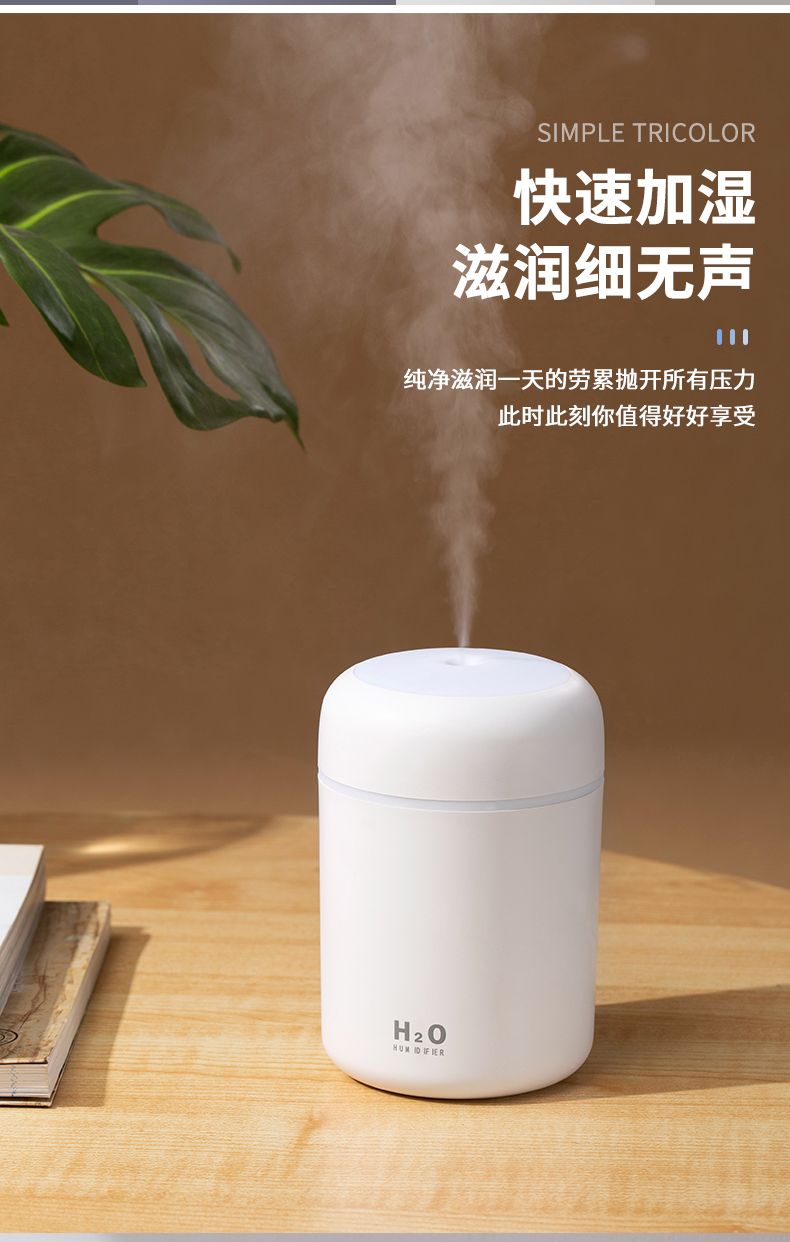 Creative colorful cup humidifier, seven-color rotating ambient light, household car water replenishment device, humidifier detail image 5