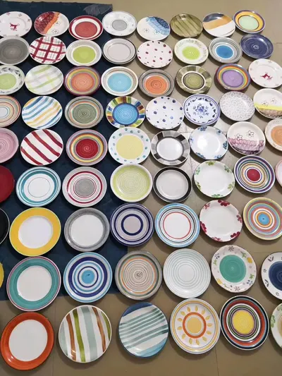 7.5/8 Inch Painted Ceramic Plate