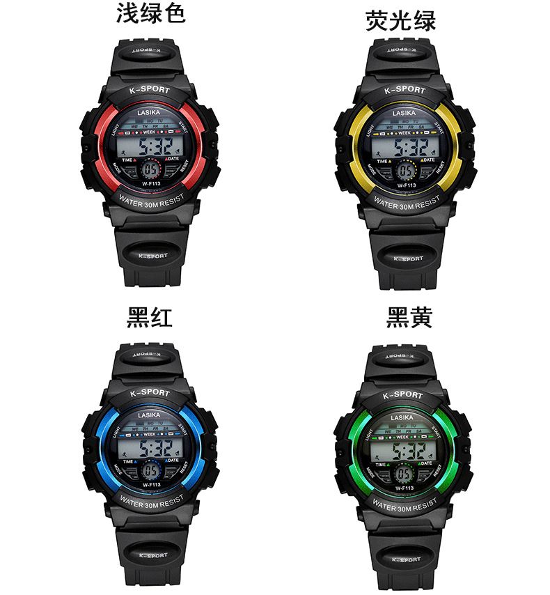 Lasika Electronic Watch Men's Watch Student Sports Multi-Function Manufacturers Direct Sales undefined