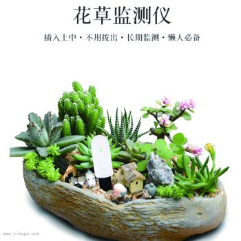 土壤湿度计园艺检测仪花草检测仪水分测试仪自动检测浇水提醒器