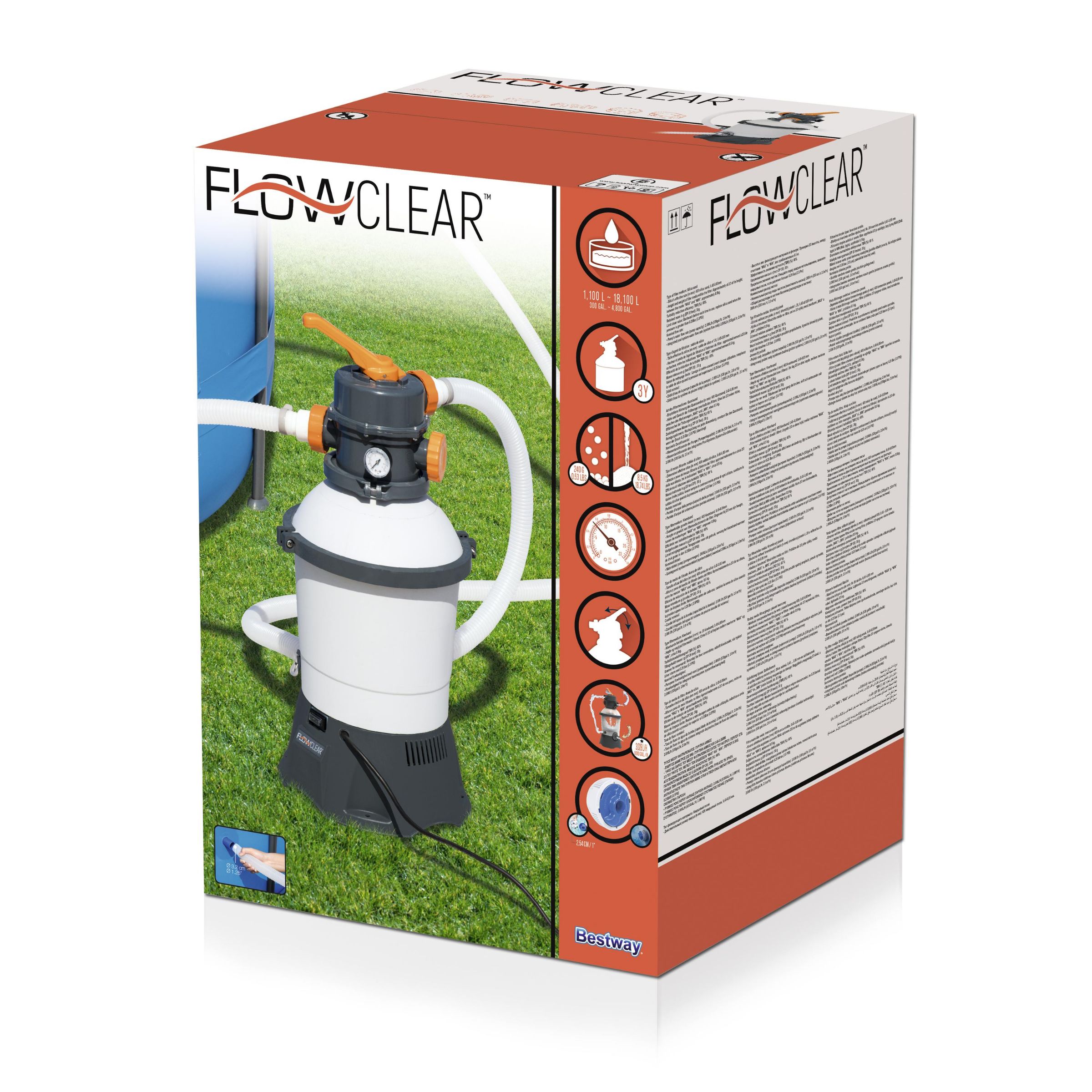 Flowclear™ 800gal 欧规砂滤器58515（3028升）详情图8