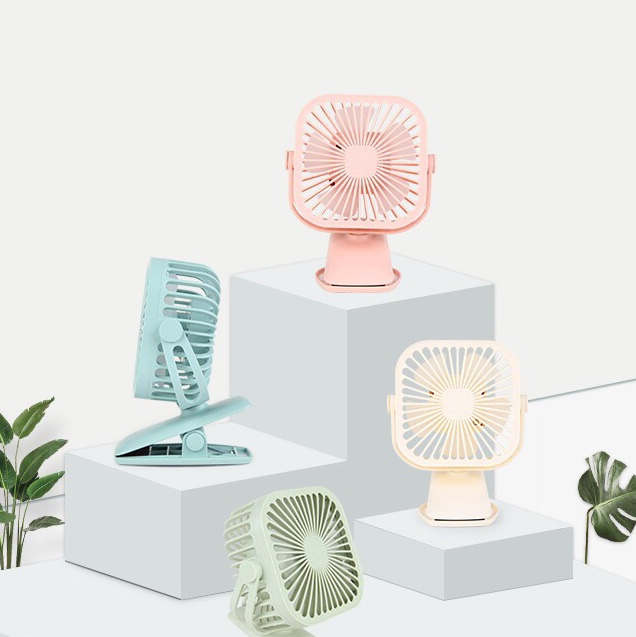 Seven-color light clip fan