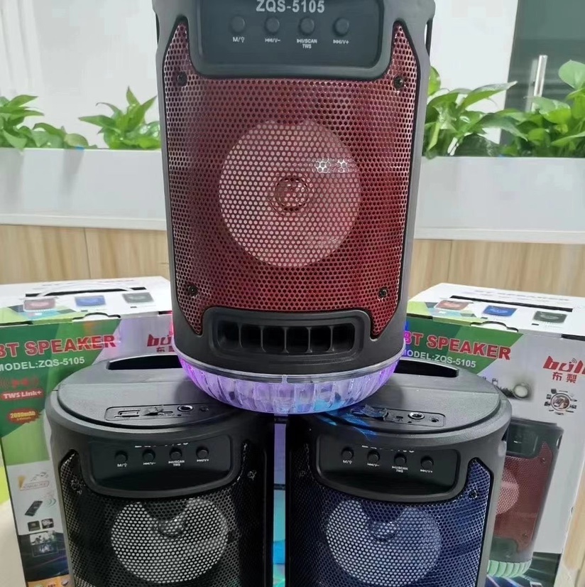 ZQS-5105 Bluetooth speaker, Bluetooth speaker, stage light speaker, bottom stage light! 5 inches details Picture