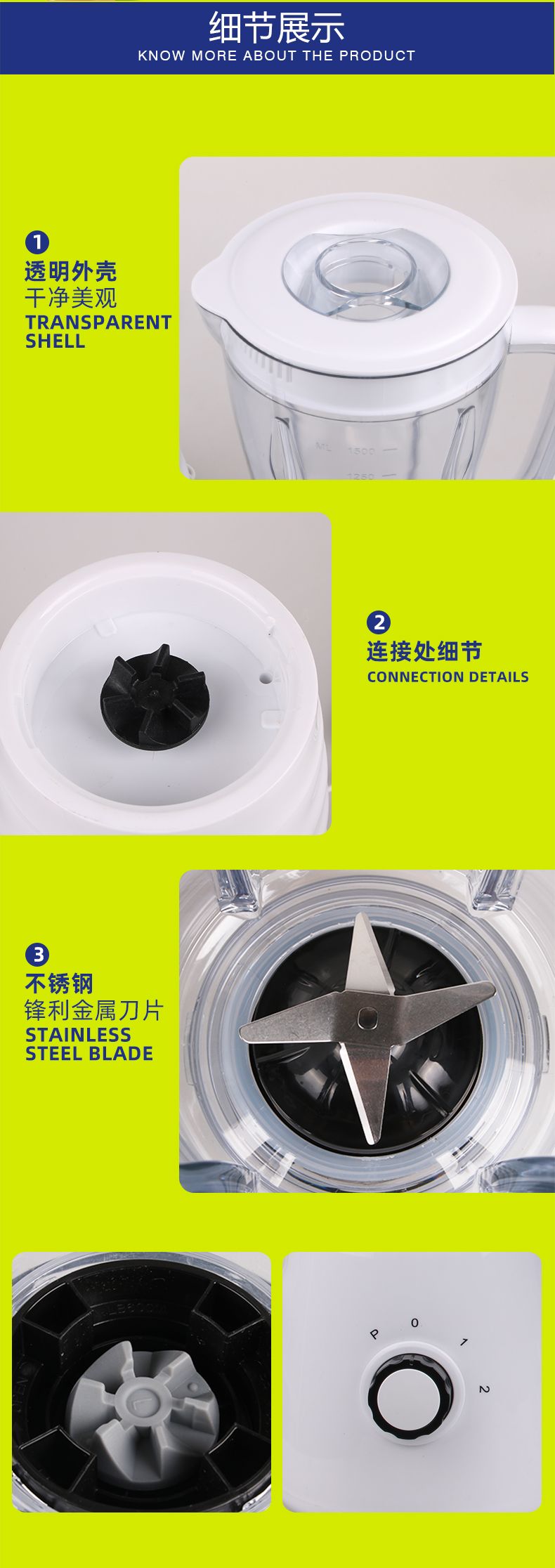 ENZO ENzo Fully automatic multi-functional household full-nutrition vegetable cooking original juice soy milk freshly squeezed juice blender detail image 3