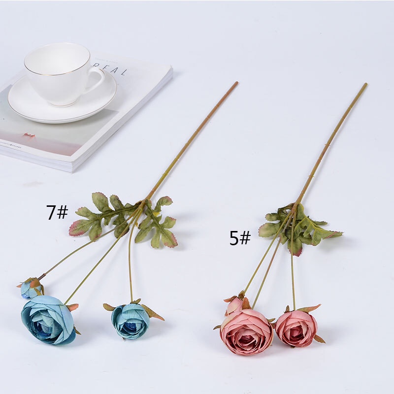 单支简欧小露莲仿真花小千层花高档假花欧式婚庆花白底实物图