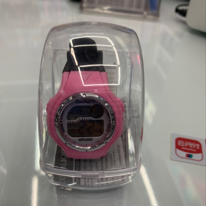 Pink female student watch