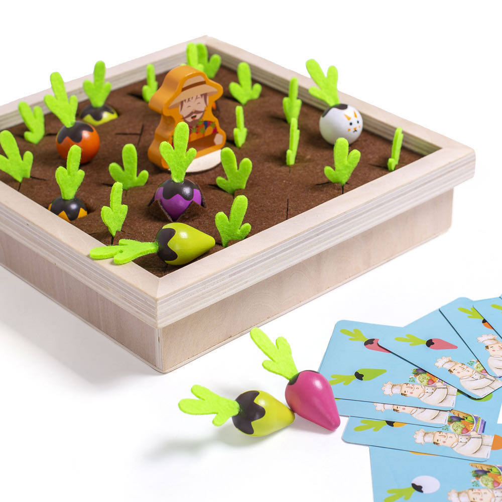 New fun board game pull radish Lianliankan game children's educational wooden toys children grasp sensory building blocks fun vegetable memory game undefined