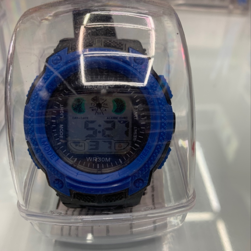 运动风手表男式蓝色图