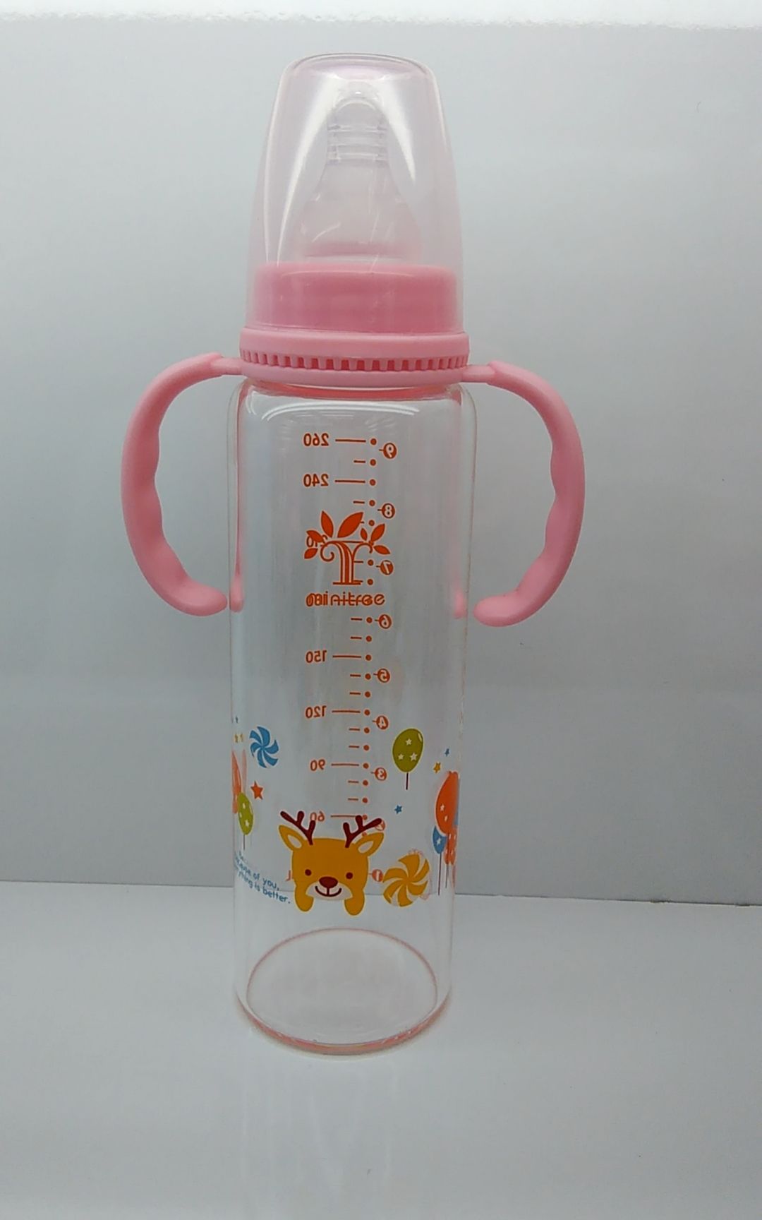 The minitree baby bottle is made of glass pic 1