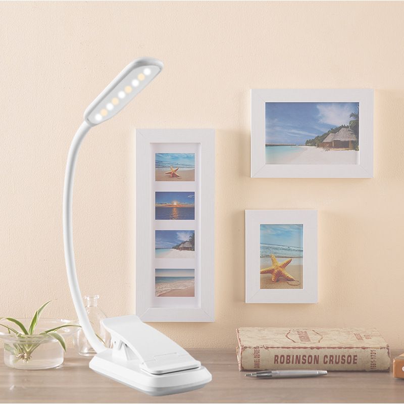 Cross-border LED reading lamp student eye clip lamp USB charge clip book lamp mini clip music lamp
