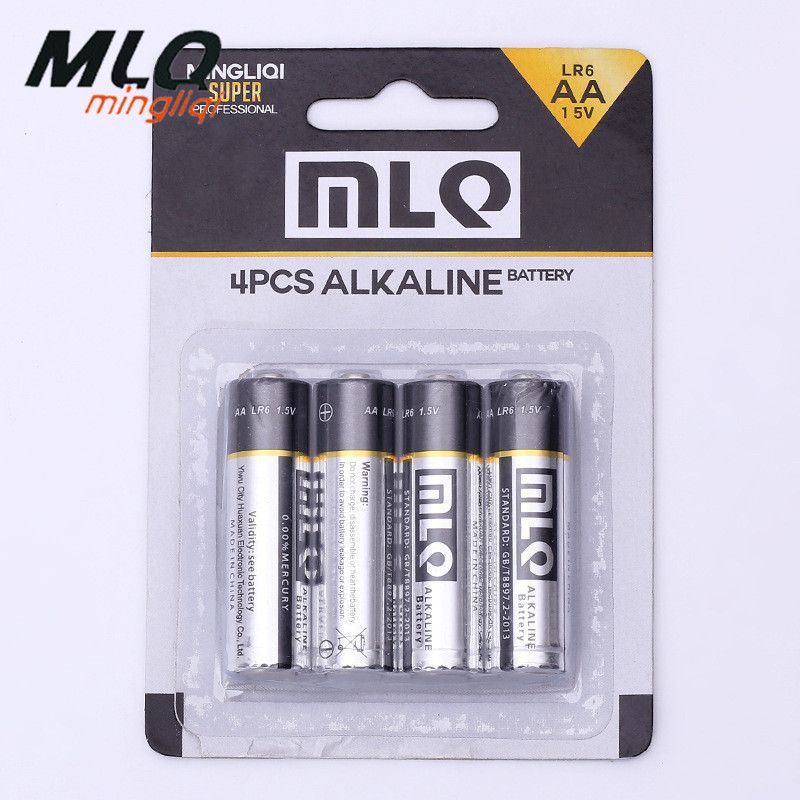 电池MLQ明力奇5号碱性电池黑色卡装LR6AA电池1.5V高能无汞电池图