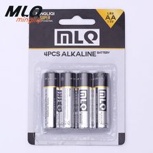 电池MLQ明力奇5号碱性电池黑色卡装LR6AA电池1.5V高能无汞电池