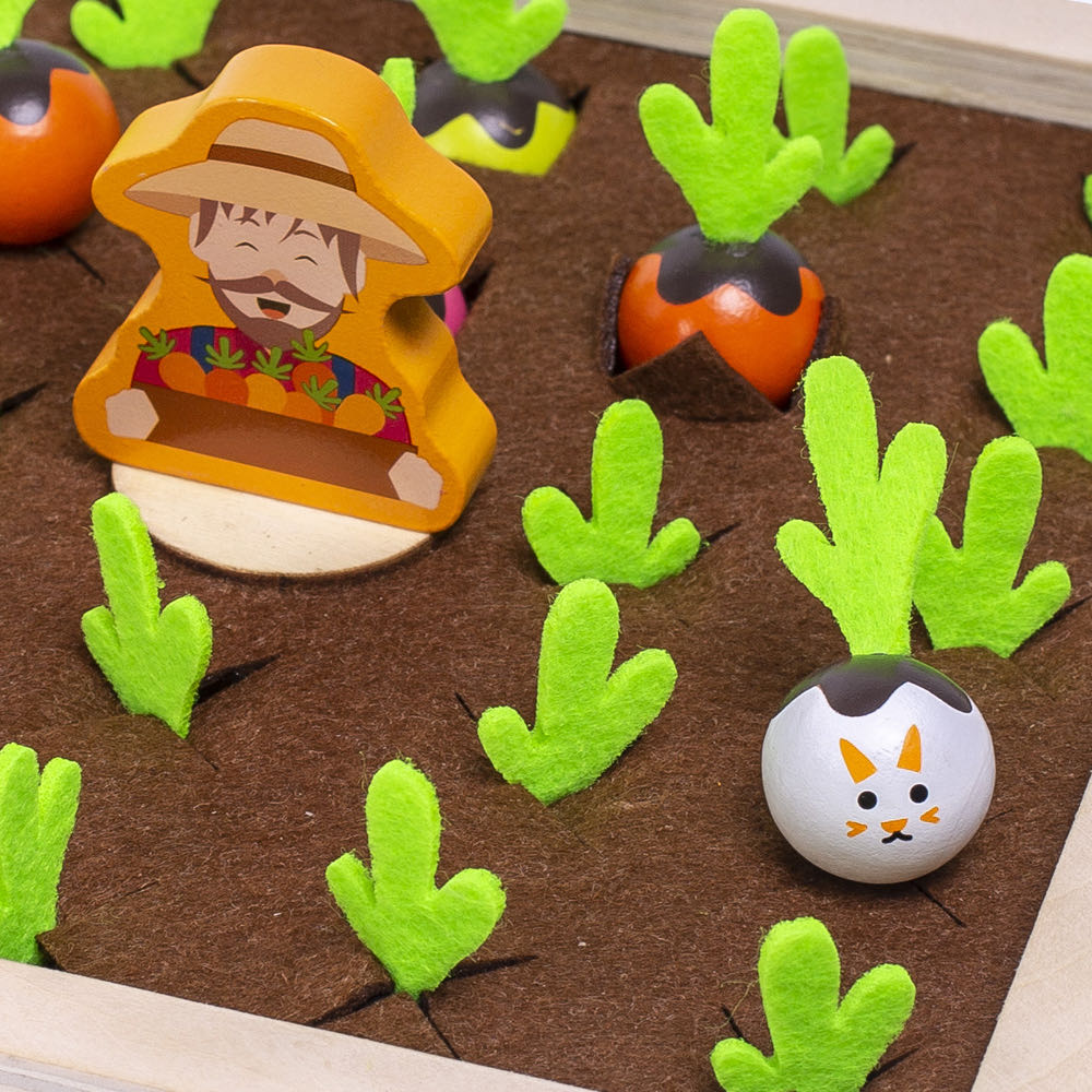 New fun board game pull radish Lianliankan game children's educational wooden toys children grasp sensory building blocks fun vegetable memory game undefined