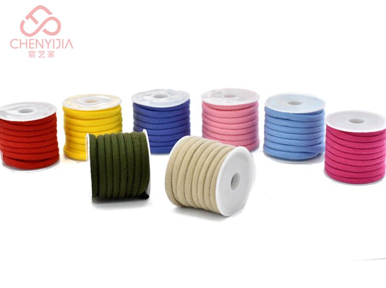 Venta directa de fábrica 6mm*2m color DIY handmade core rope detail image 2