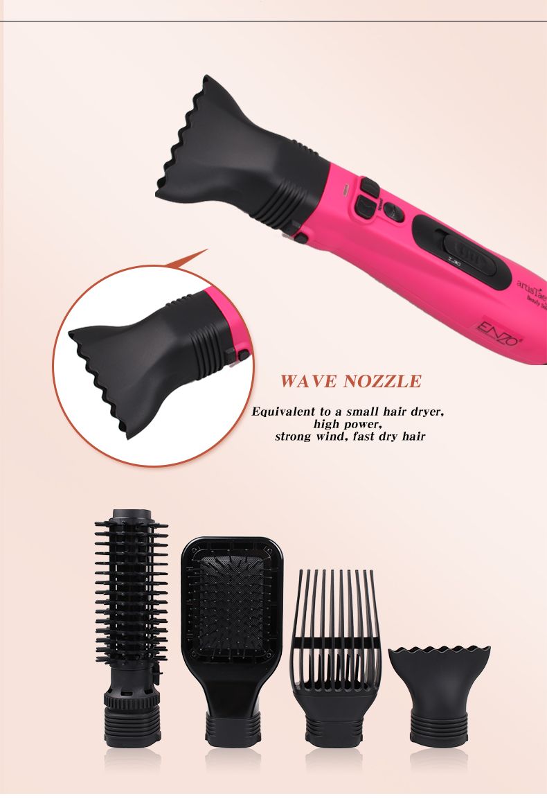 ENZO ENzo multi-functional four-in-one negative ion dry and wet dual-purpose electric hair dryer, straightener, curling iron and hot air comb detail image 4