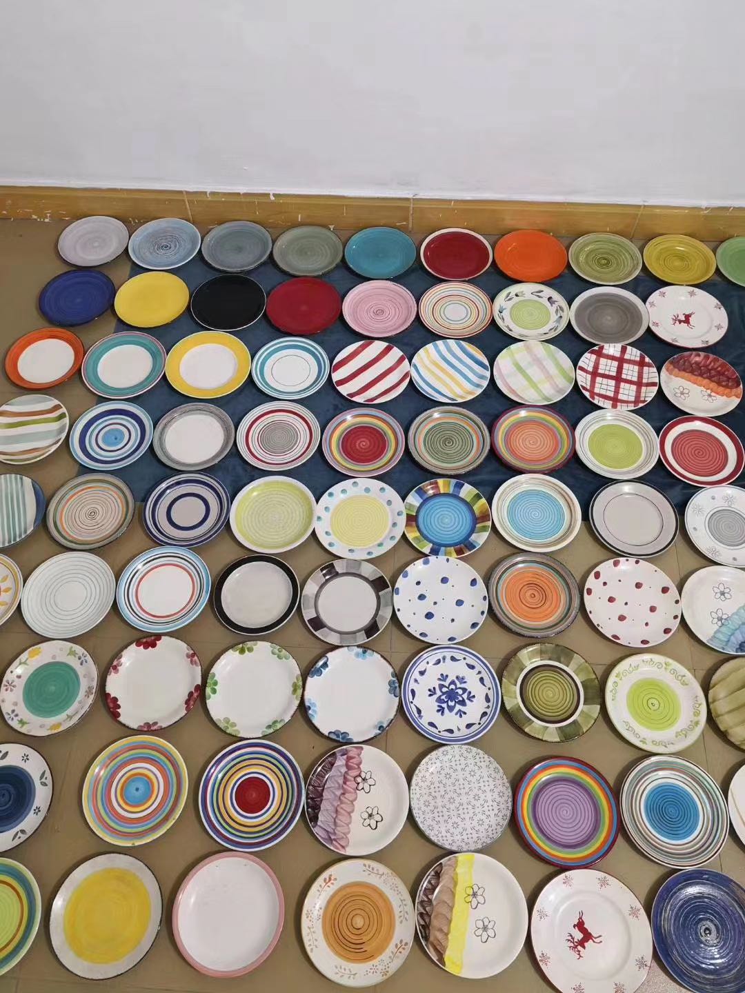 7.5/8 Inch Painted Ceramic Plate Specification drawing
