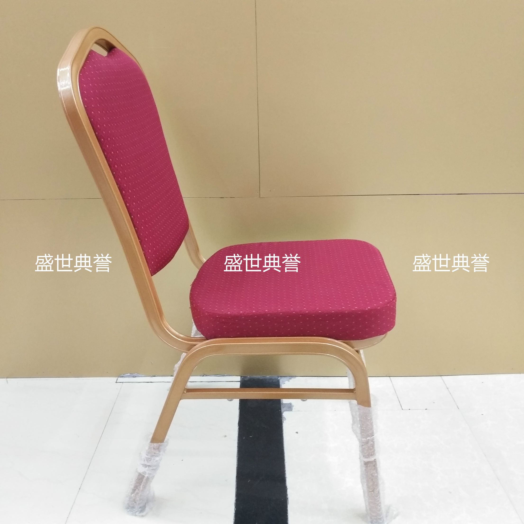 上海五星级酒店宴会铝椅外贸铝合金椅子婚宴酒席餐桌椅会议培训椅细节图