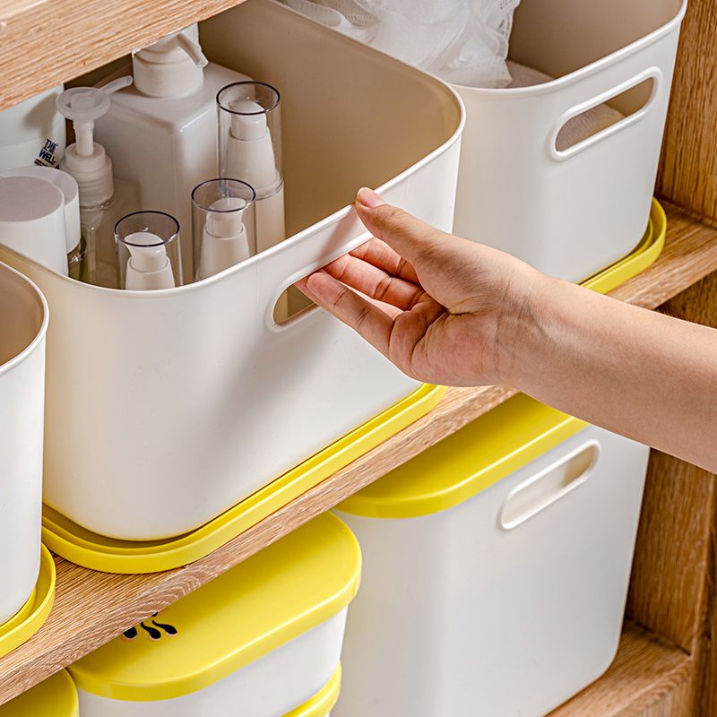 Wholesale of covered bathroom, kitchen and bathroom dust-proof large-capacity household desktop storage boxes. Dimensions: 26.5*36.5*8.5 details Picture