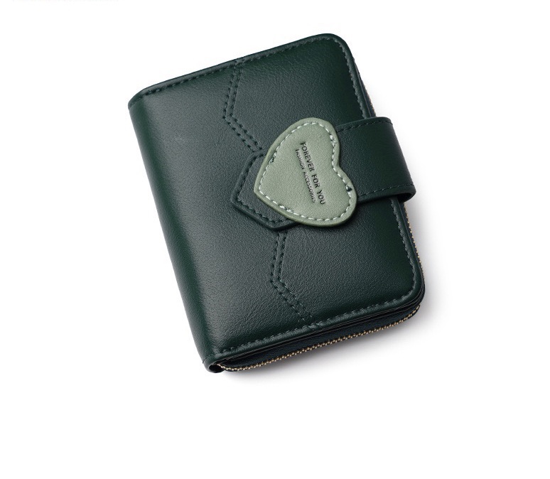 2020热销新款零钱包女 短款钱包女 批发大容量精致小巧心形包