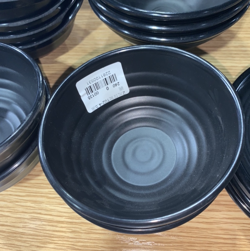 密胺餐具黑色磨砂日式长方形凉菜盘 牛肉火锅店碟塑料盘子烧烤盘子