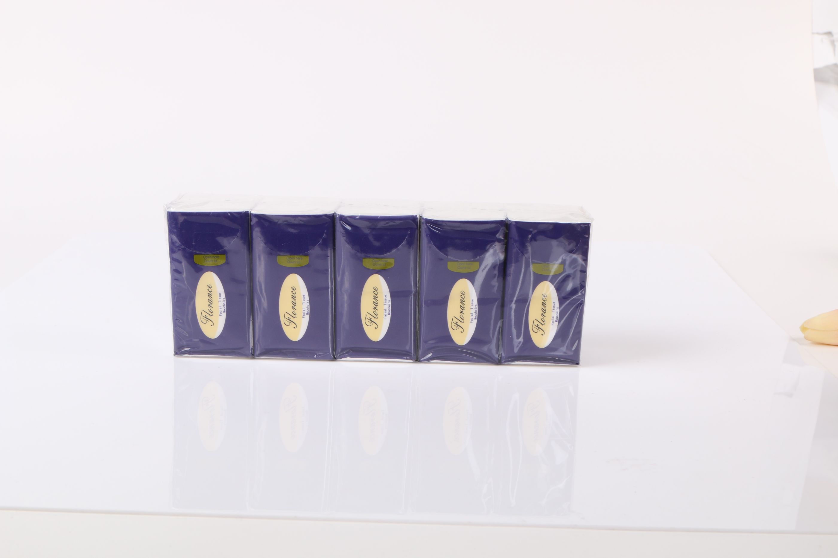 florance纸巾热销3层手帕纸抽纸卷纸厂家定做广告手帕纸巾卫生纸产品图