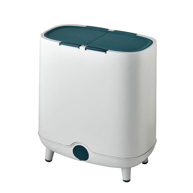 No-bending classified trash can, household press with lid anti-odor, dry-wet separation bucket for living room, kitchen and office Item Picture
