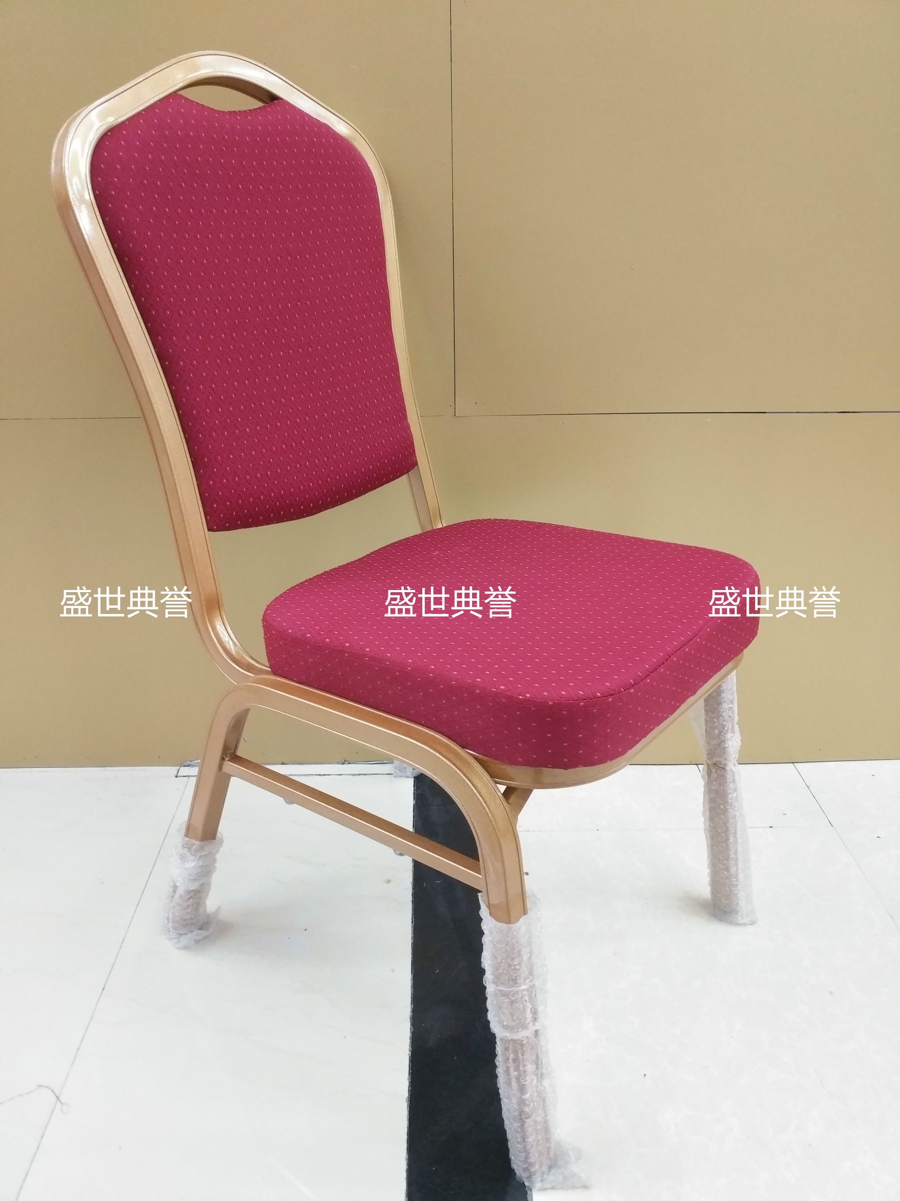 杭州度假酒店宴会家具定做会议中心铝合金椅子饭店婚宴会议桌椅详情图6