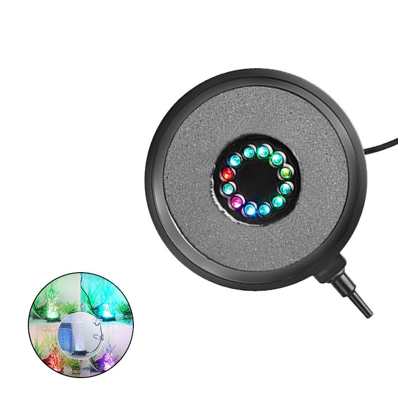 Fish tank landscape decoration seven color aquarium lamp LED diving lamp fish tank lamp air disc lamp round bubble lamp