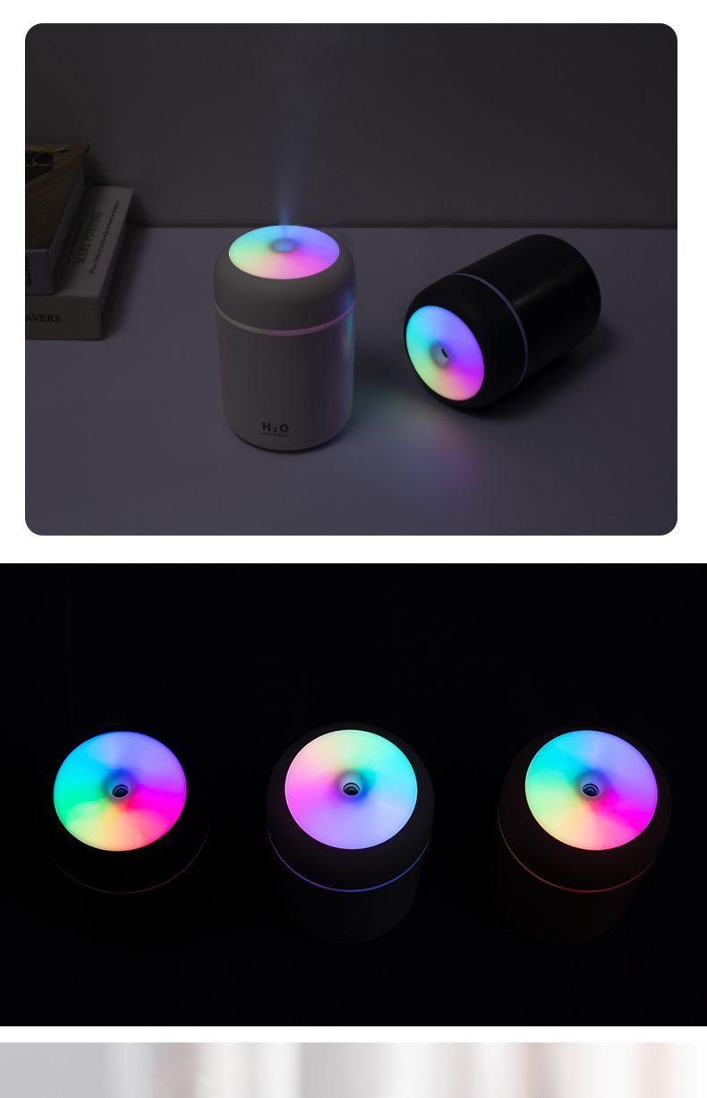 Creative colorful cup humidifier, seven-color rotating ambient light, household car water replenishment device, humidifier detail image 6