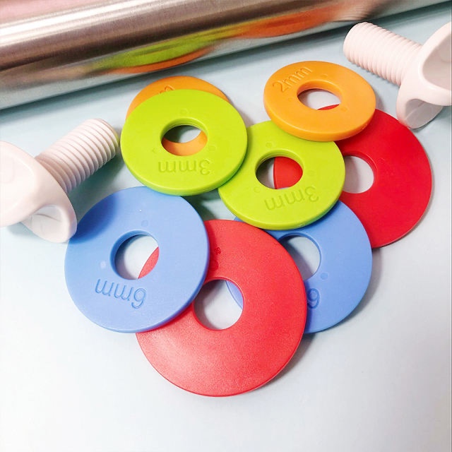 430 stainless steel cross-border bestseller adjustable multi-functional stainless steel rolling pin with scale thickness Specification image