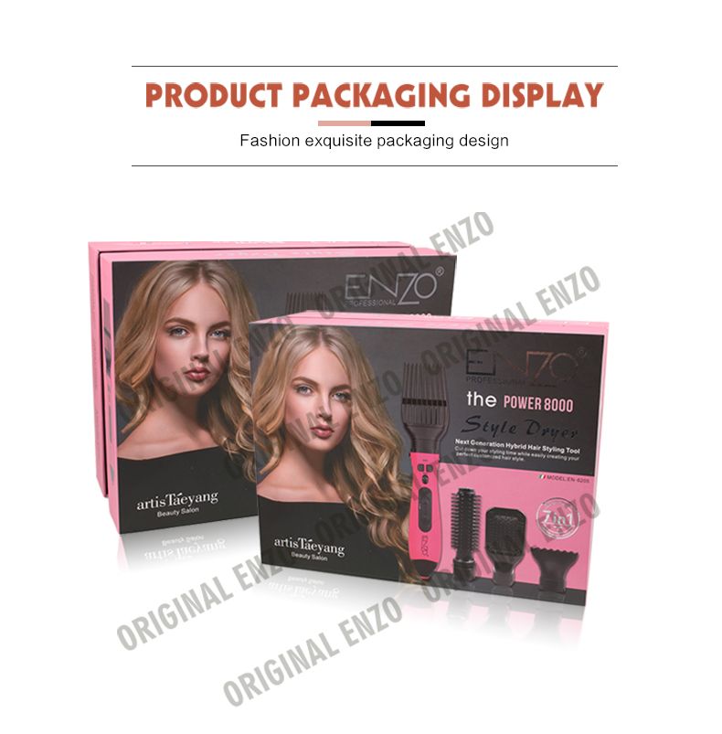 ENZO ENzo multi-functional four-in-one negative ion dry and wet dual-purpose electric hair dryer, straightener, curling iron and hot air comb detail image 5