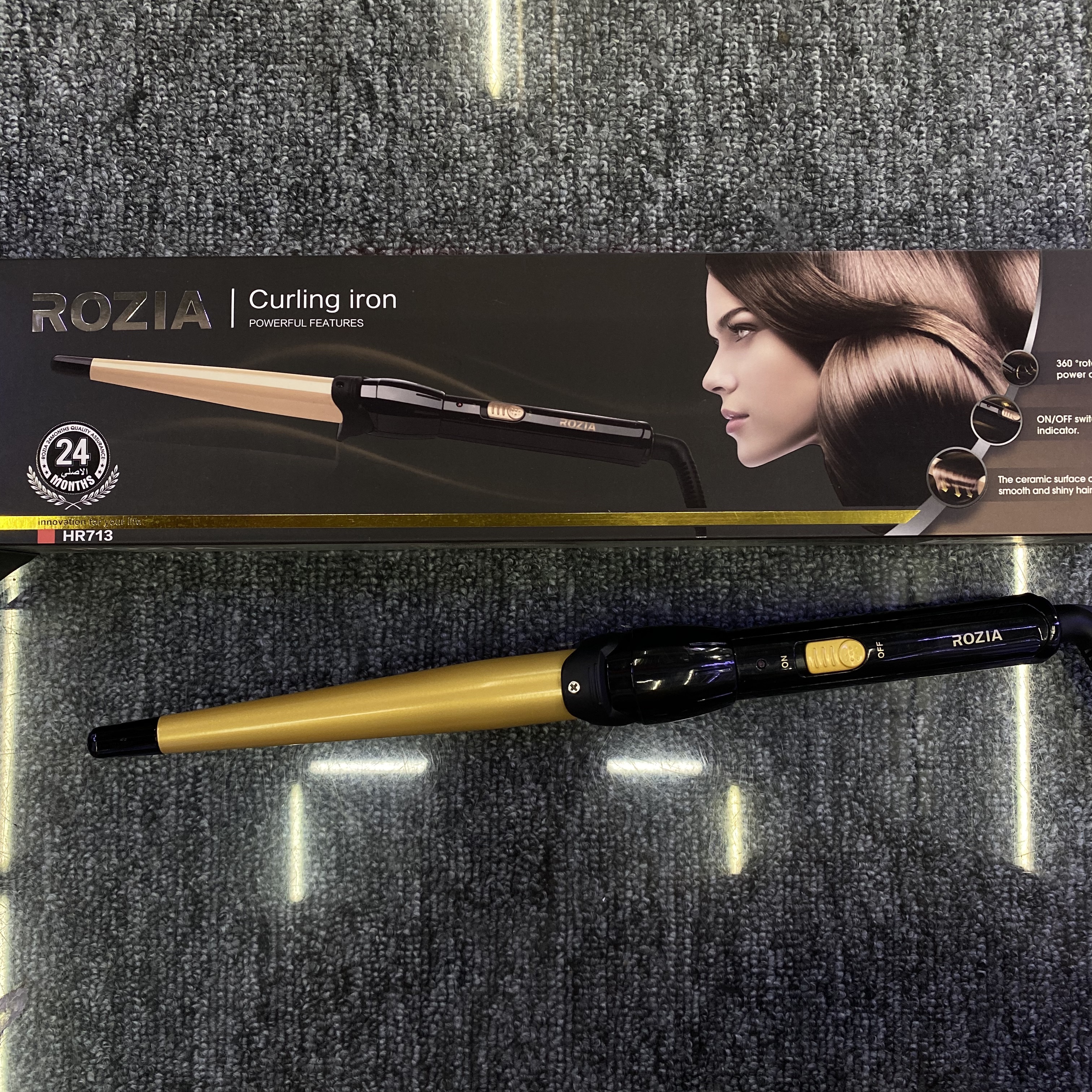 ROZIA Hair Care Products Conical Curling Iron HR713 details Picture