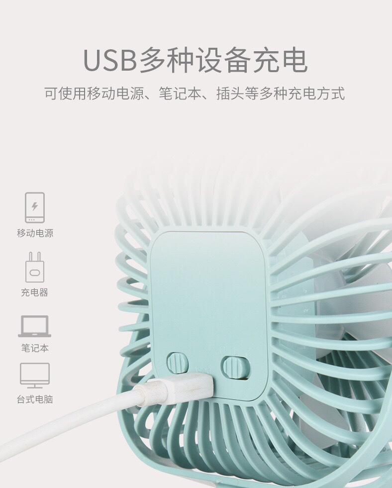 Seven-color light clip fan details Picture