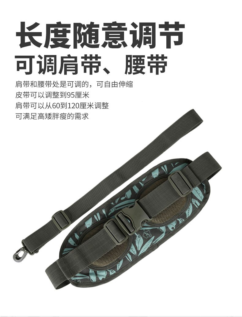 国王路亚包拟饵元素路亚腰包LYB-12竿包挎包背包防水渔具单肩包详情图6