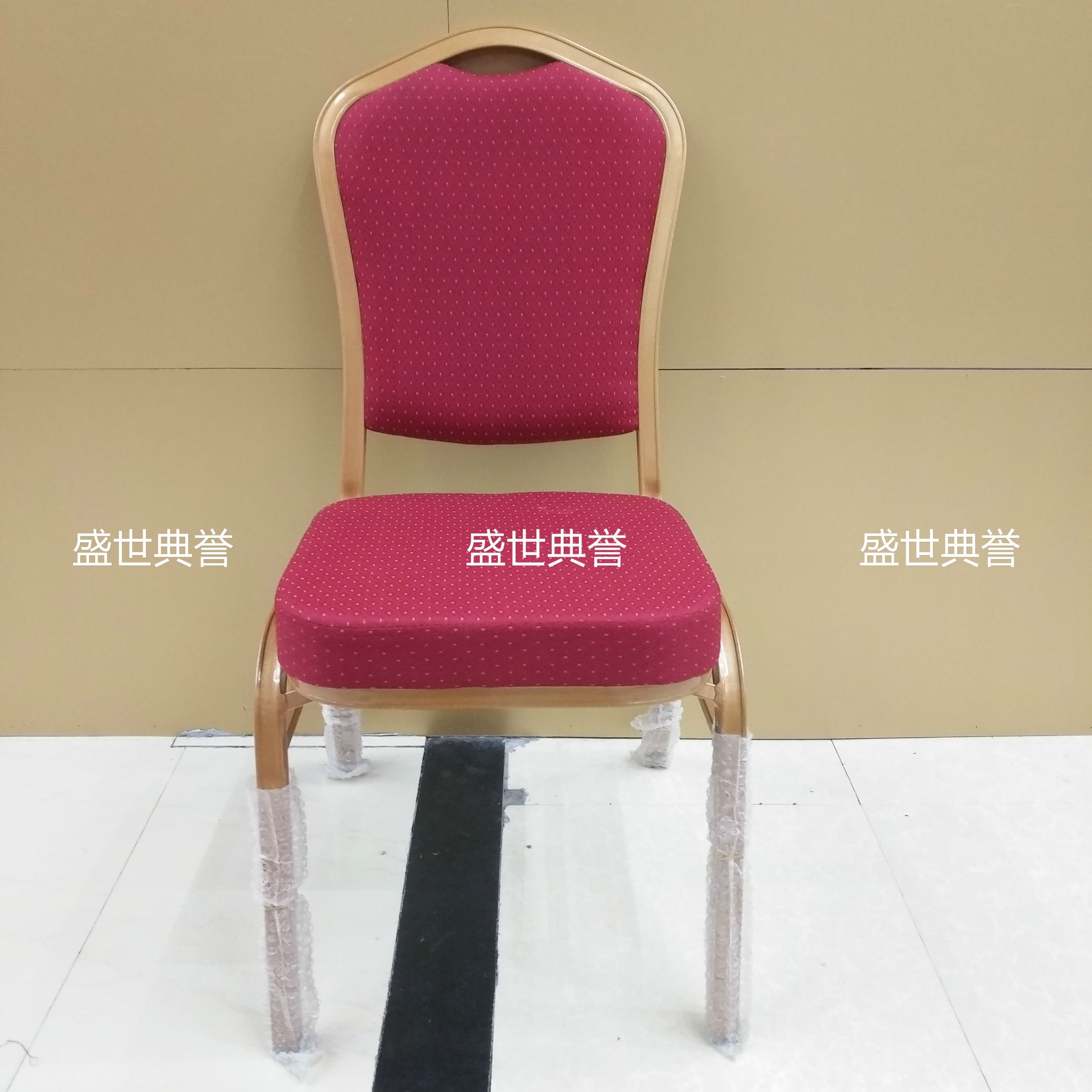 上海五星级酒店宴会铝椅外贸铝合金椅子婚宴酒席餐桌椅会议培训椅产品图