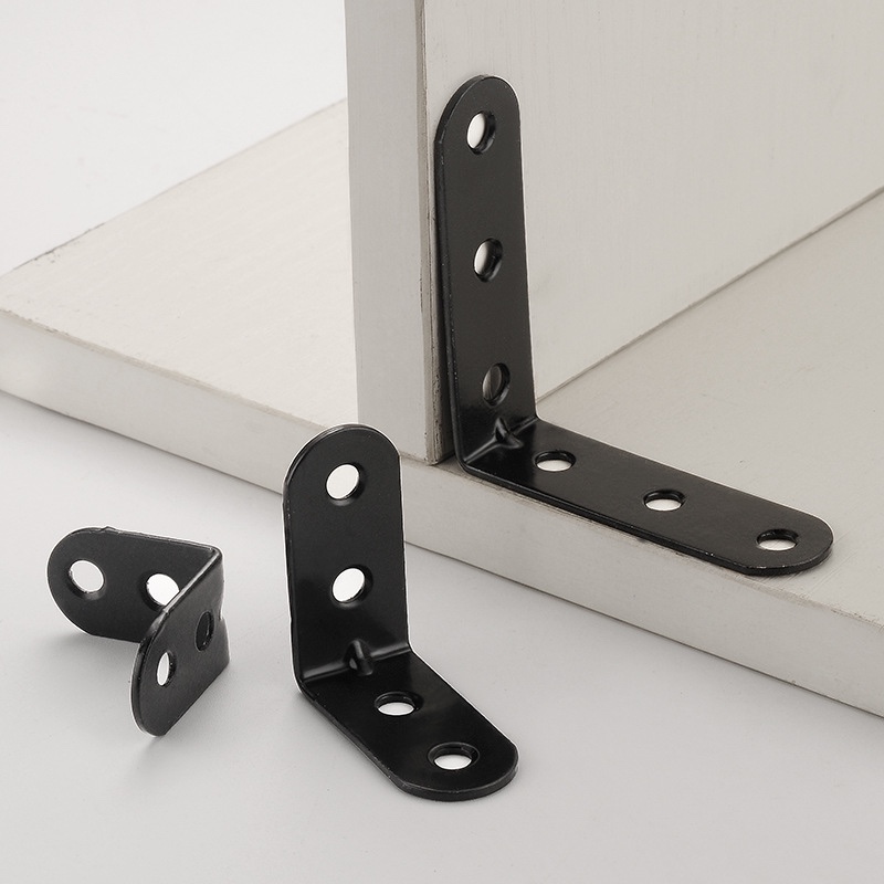 Wholesale of thickened white, black and gold corner code layer plate, layer plate support plate connection parts, L-shaped right-angle brackets, 90-degree hardware accessories Application Scenario