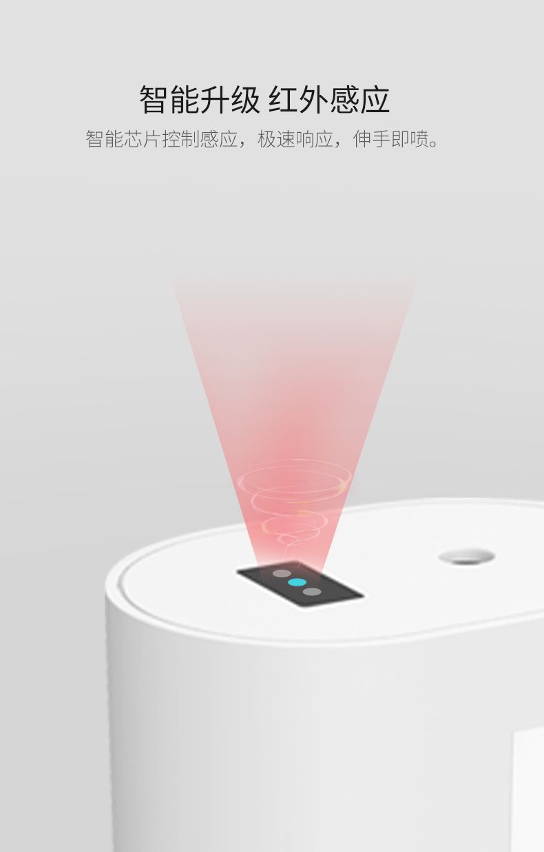 新款智能感应喷雾消毒器 自动感应皂液器便携酒精消毒喷雾器热卖详情图2