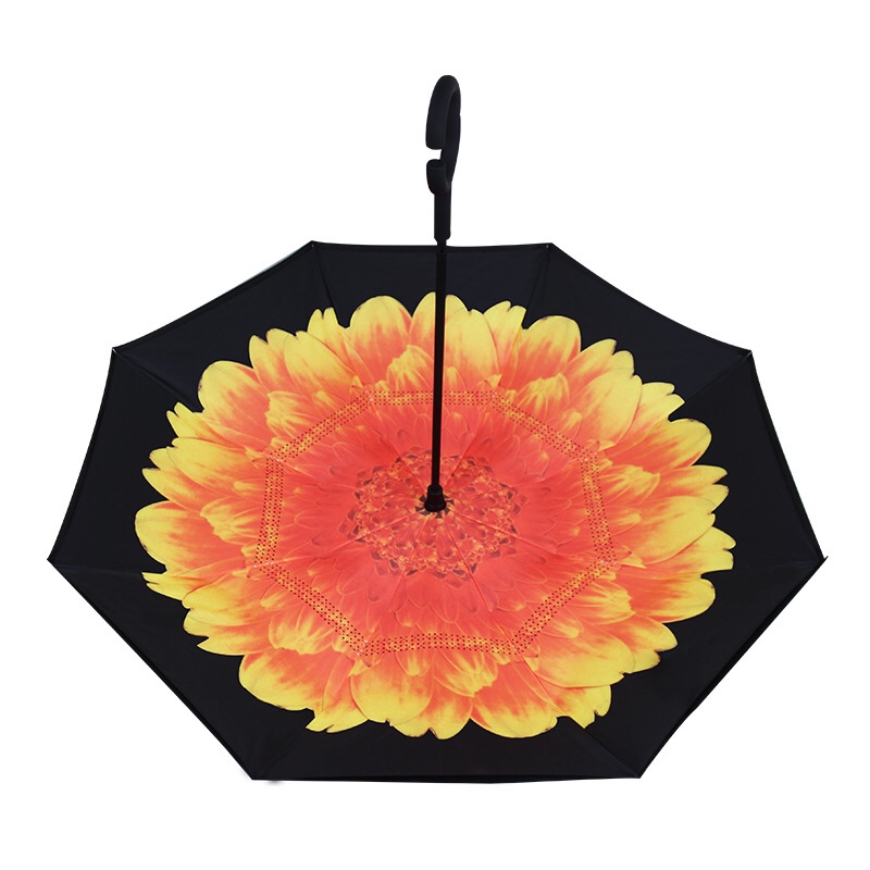 厂家直销免持C型双层可站立反向伞 汽车伞广告伞定制LOGO反向伞详情图9