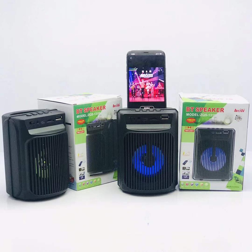 Bluetooth speaker 🆕 model ZQS-1310 dimensions: 103*103*145 MM outer box dimensions: 58.3*58.3* 48.5CM number of boxes: 60 pieces gross weight: 27.5KG color: black [rose] Application Scenario