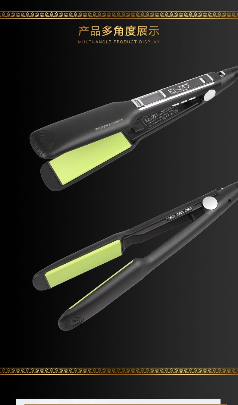 ENZO Travel Portable Hair straightener, temperature-adjustable electric clamp, ceramic hair perming device, direct sales from hair care tools manufacturer detail image 6