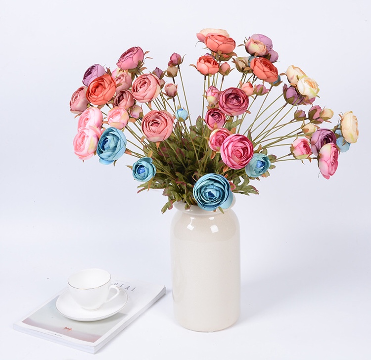 单支简欧小露莲仿真花小千层花高档假花欧式婚庆花