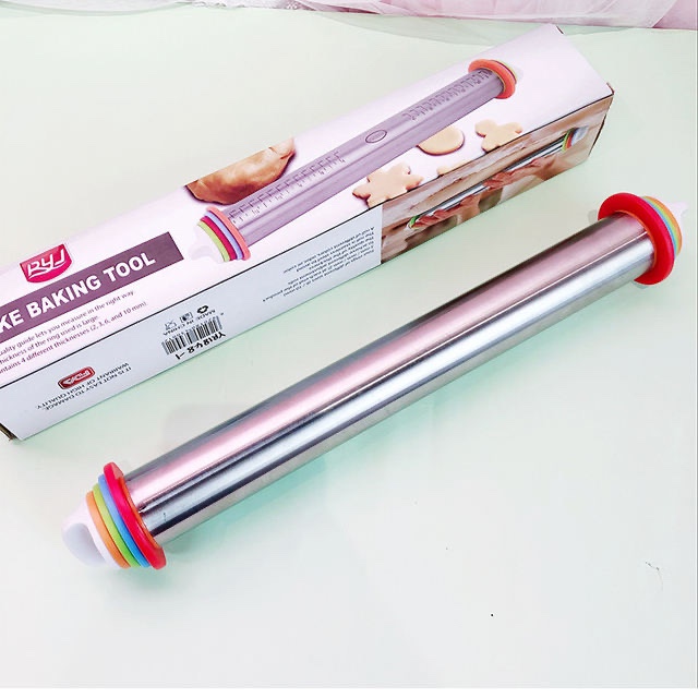 430 stainless steel cross-border bestseller adjustable multi-functional stainless steel rolling pin with scale thickness undefined