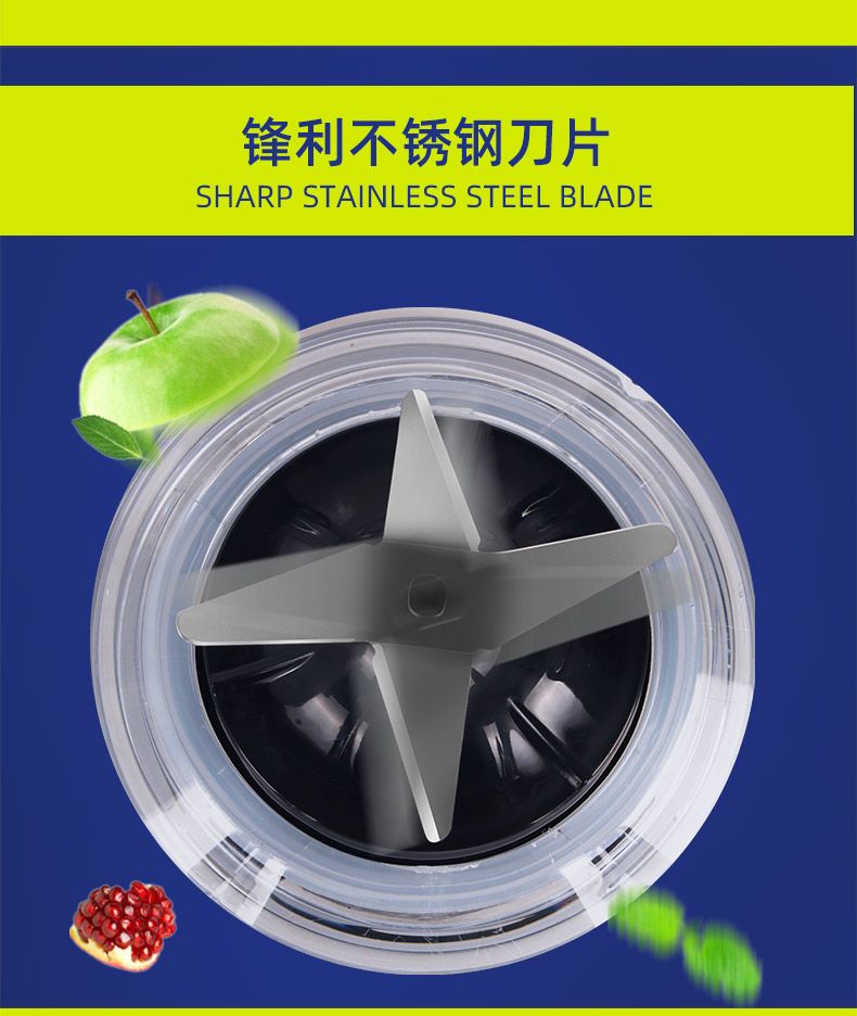 ENZO恩佐多功能果蔬榨汁料理机豆浆奶昔机电动搅拌绞肉机果汁机详情图4
