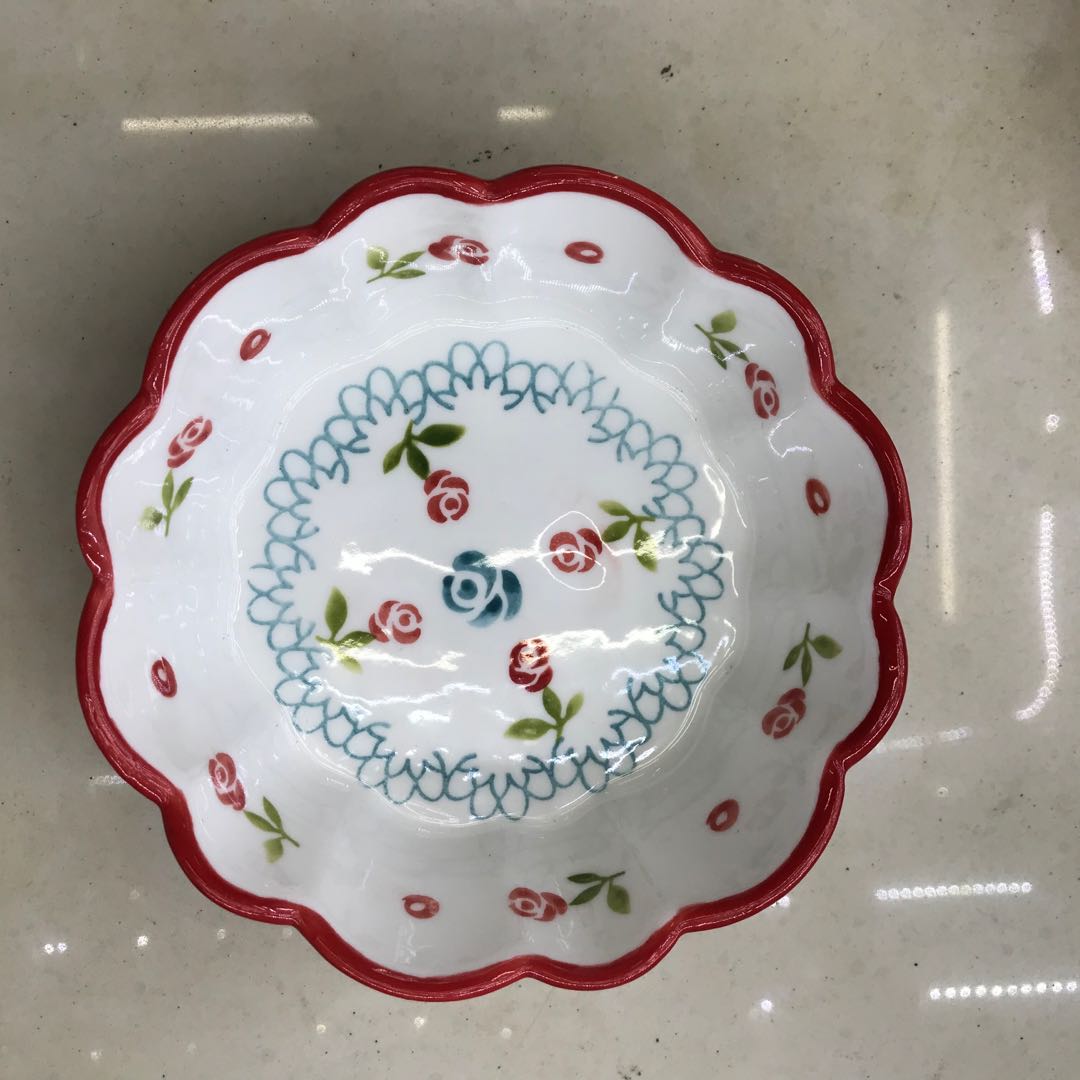 Hotel/Home Painted Snack Pudding Bowl Specification drawing
