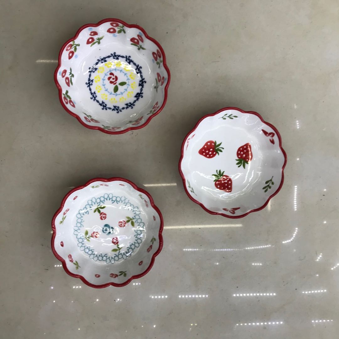 Hotel/Home Painted Snack Pudding Bowl Application Scenario