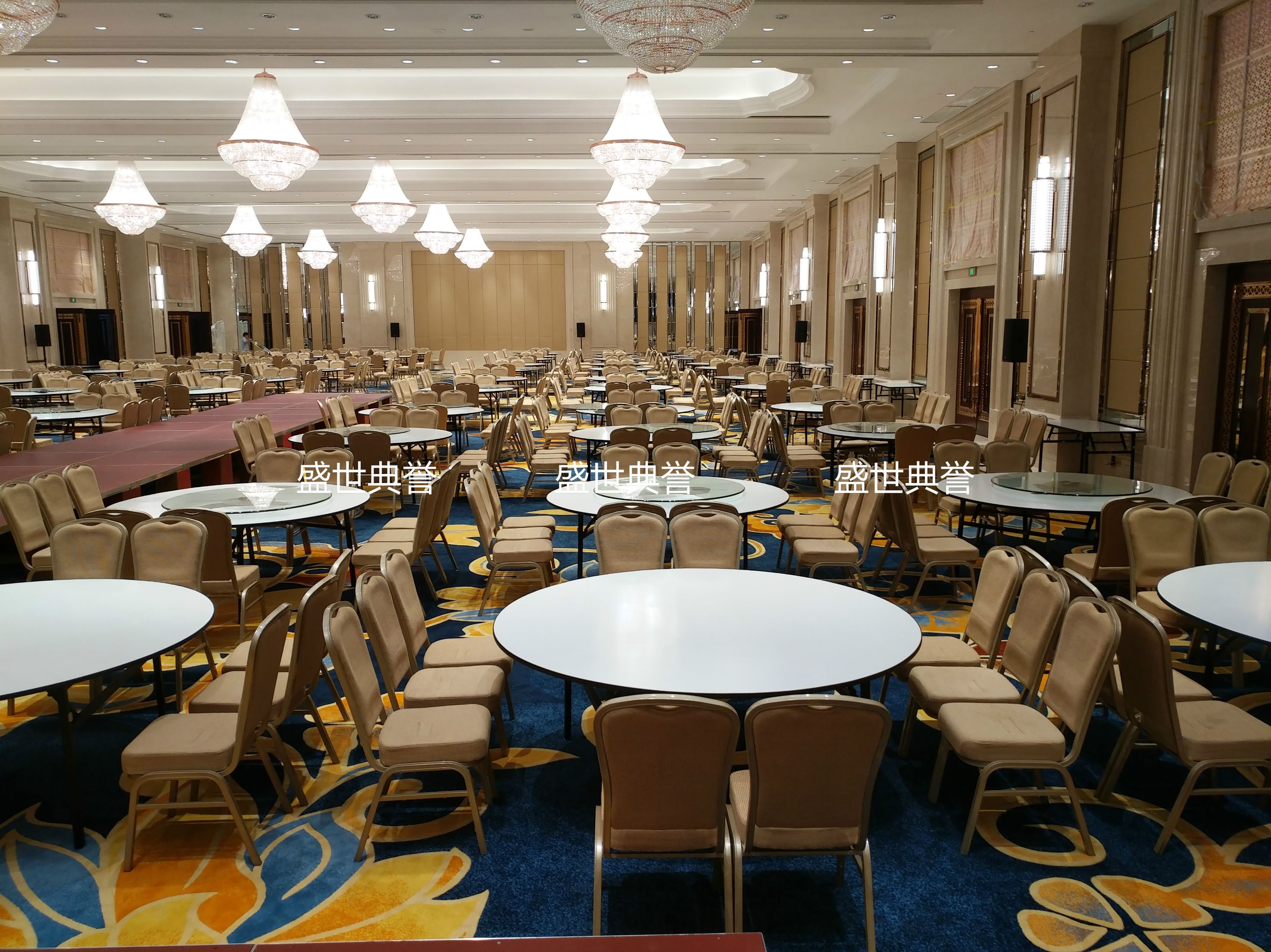 北京国际五星级酒店宴会厅餐椅会议中心铝合金椅饭店金属折叠椅子详情图9