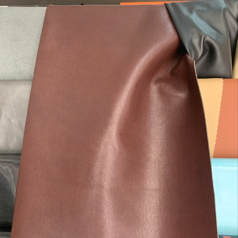 厂家直销热销新款皮革大量现货高中低档箱包沙发鞋材面料棕红详情图2